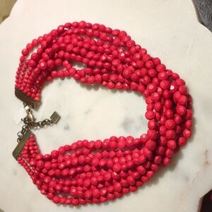 Multilayer‎ ZENZII Vintage Red Beads necklace